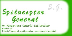szilveszter general business card