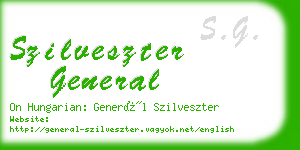 szilveszter general business card